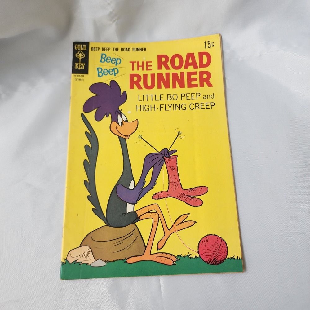 Road Runner Comic Book #9 Gold Key 1968 October Issue Little Bow Peep Silver Age
